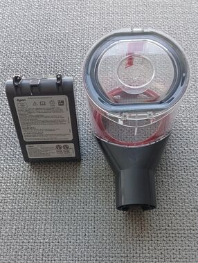 Dyson  Parts   Clear Mini Motorhead Attachment with Red Accents and Battery Pack